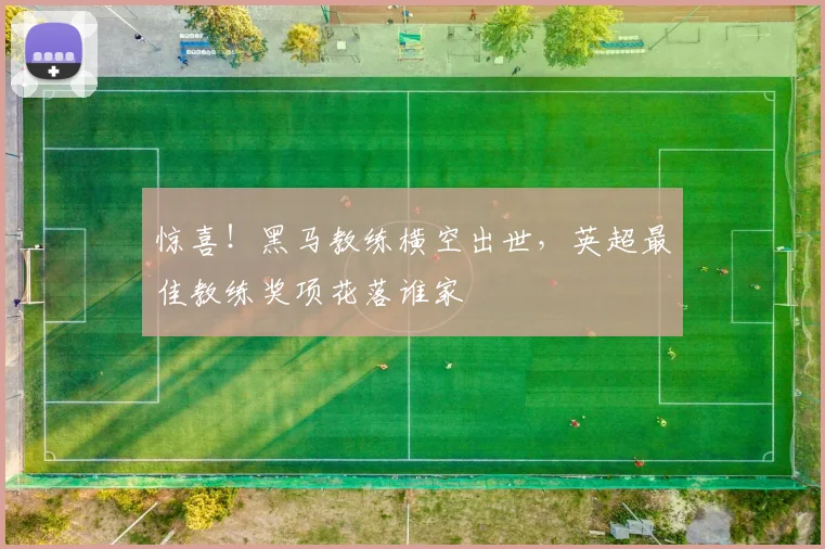 惊喜！黑马教练横空出世，英超最佳教练奖项花落谁家